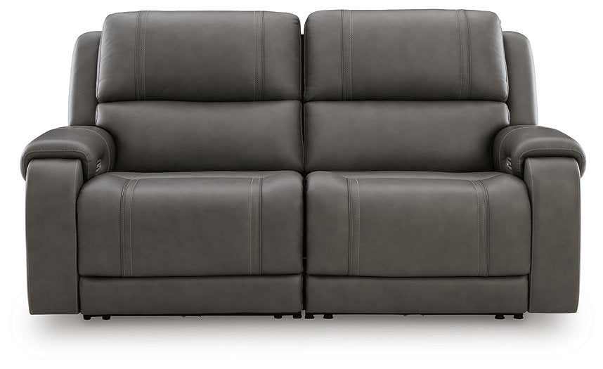 5Z - Pittson Power Reclining Sectional Loveseat - Carl's Furniture (Garden City, KS)