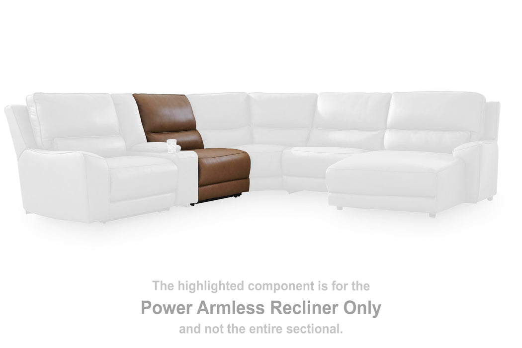 DeepWakes Reclining Sectional with Storage Console - Carl's Furniture (Garden City, KS)