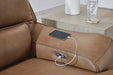 DeepWakes Reclining Sectional with Storage Console - Carl's Furniture (Garden City, KS)