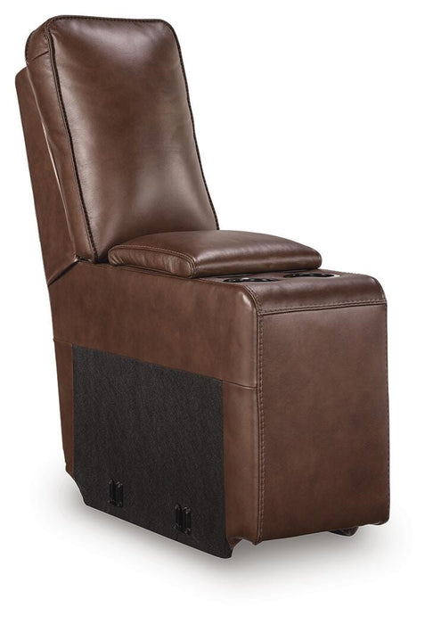 DeepWakes Reclining Sectional with Storage Console - Carl's Furniture (Garden City, KS)