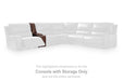 DeepWakes Reclining Sectional with Storage Console - Carl's Furniture (Garden City, KS)