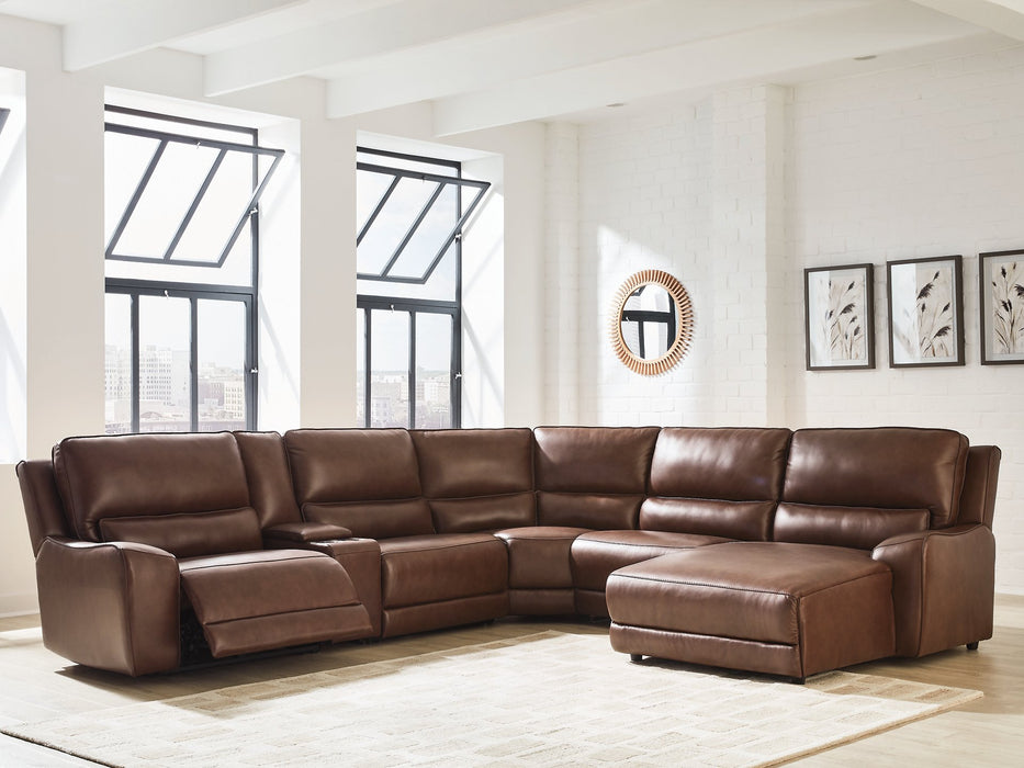 DeepWakes Power Reclining Sectional with Chaise - Carl's Furniture (Garden City, KS)