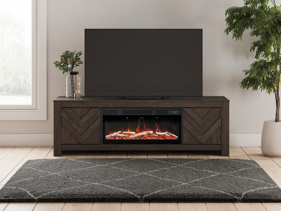 Cayboni 71" TV Stand with Electric Fireplace - Carl's Furniture (Garden City, KS)