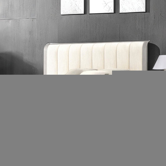 Osterley Queen & E.King Bed Grey & Black