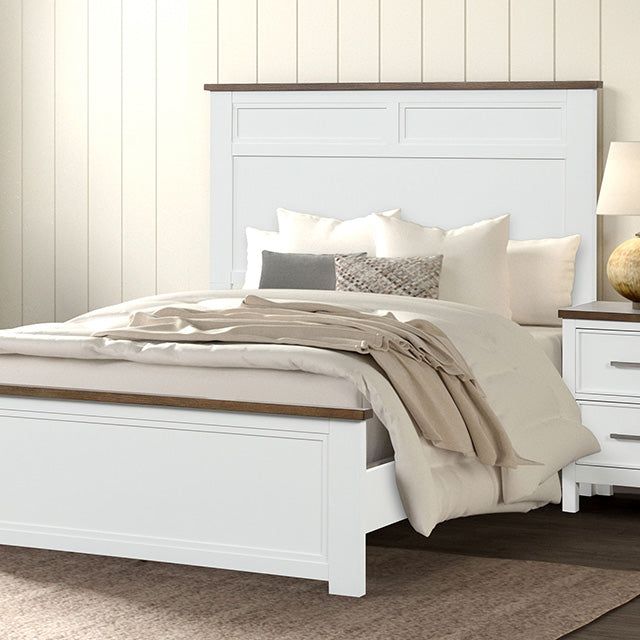 Pinetop 4 & 5 Piece Twin Bedroom Set White & Blue - Carl's Furniture (Garden City, KS)