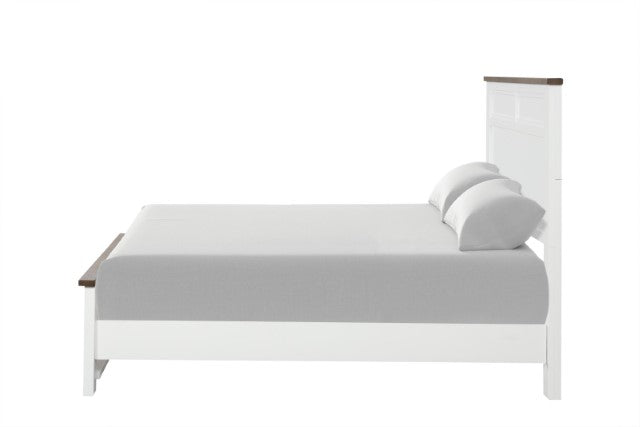 Pinetop 4 & 5 Piece Twin Bedroom Set White & Blue - Carl's Furniture (Garden City, KS)
