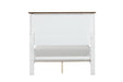 Pinetop 4 & 5 Piece Twin Bedroom Set White & Blue - Carl's Furniture (Garden City, KS)
