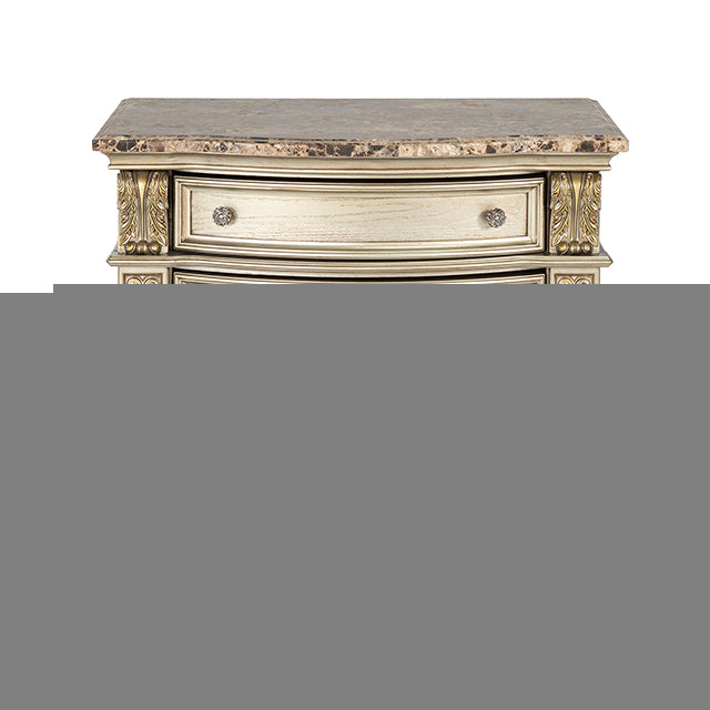 Fromberg Nightstand w/ Marble Top