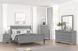 Louis Philippe Full, Twin, Full, & King Bed Black, Grey, Brown & White - Carl's Furniture (Garden City, KS)