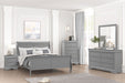 Louis Philippe Full, Twin, Full, & King Bed Black, Grey, Brown & White - Carl's Furniture (Garden City, KS)