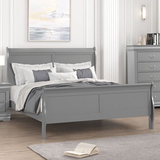 Louis Philippe Full, Twin, Full, & King Bed Black, Grey, Brown & White - Carl's Furniture (Garden City, KS)