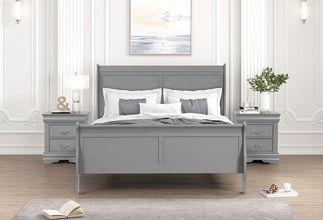 Louis Philippe Full, Twin, Full, & King Bed Black, Grey, Brown & White - Carl's Furniture (Garden City, KS)